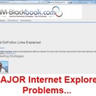 Internet Explorer Problems